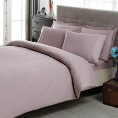 Двоспальний King Size комплект TAC Premium Basic Lila Сатин-Stripe 60234208 фото